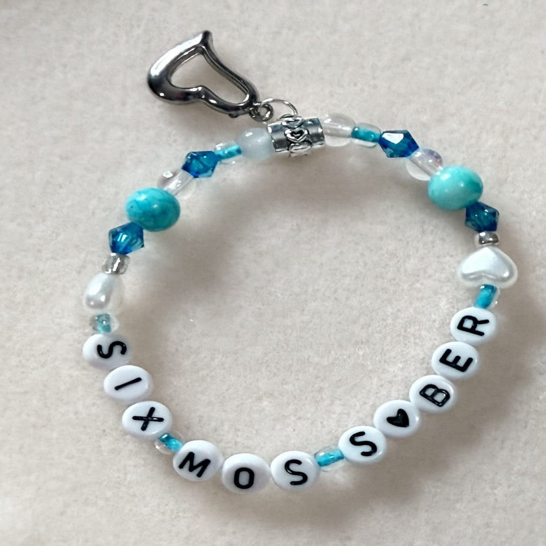 6 Month - Milestone Bead Sobriety Bracelet