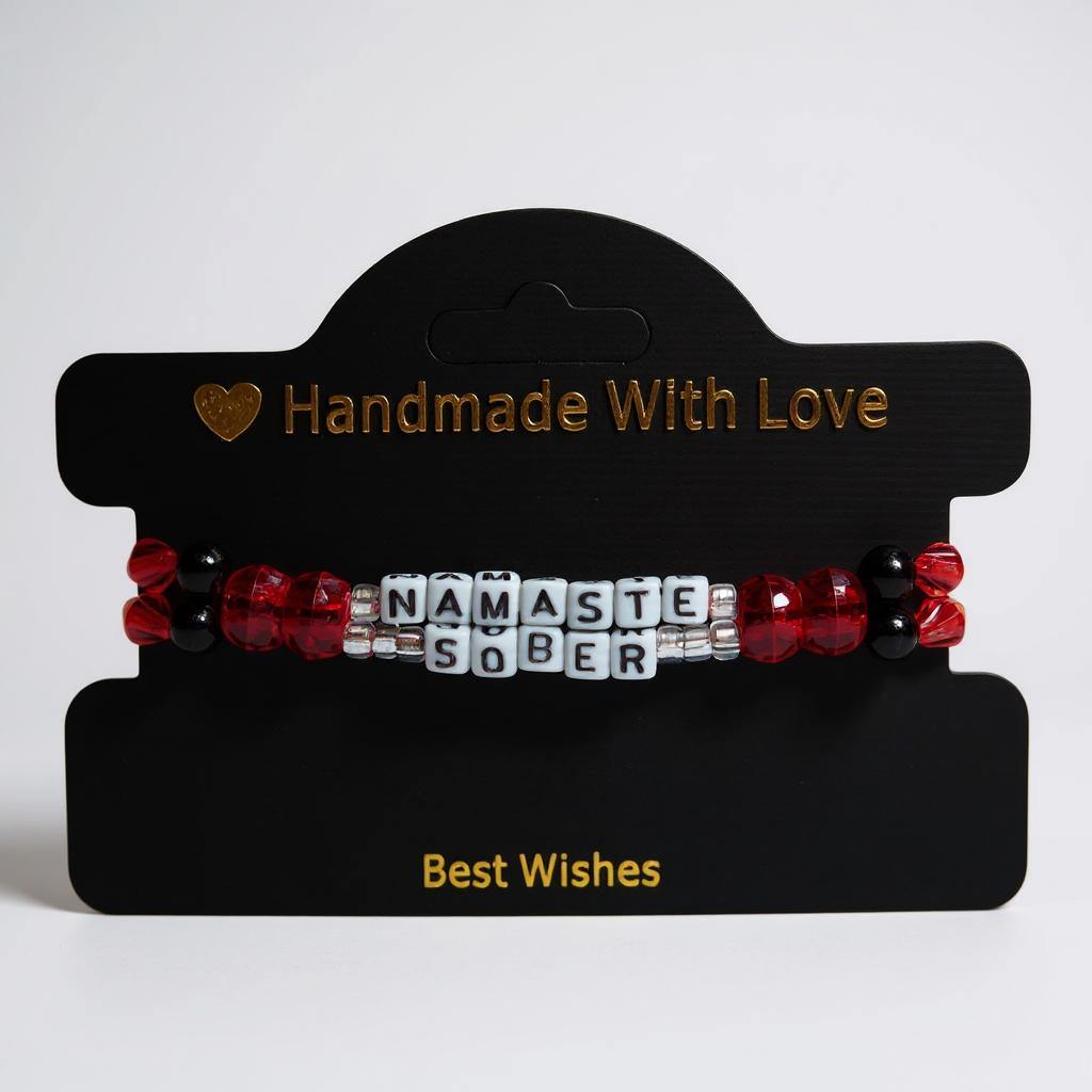 Namaste Sober Beaded Bracelet