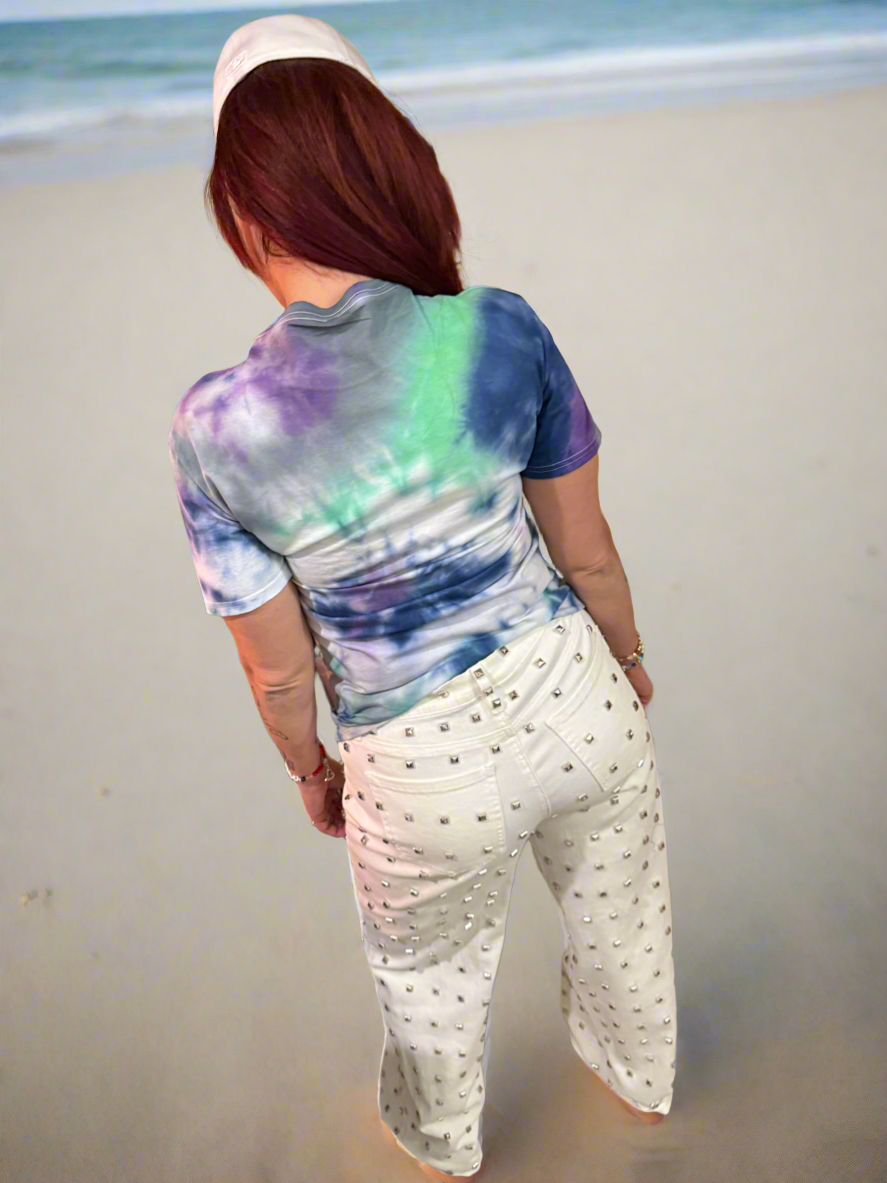 "Sober AF, Toxic As Hell" Tie-Dye Tee - more color options