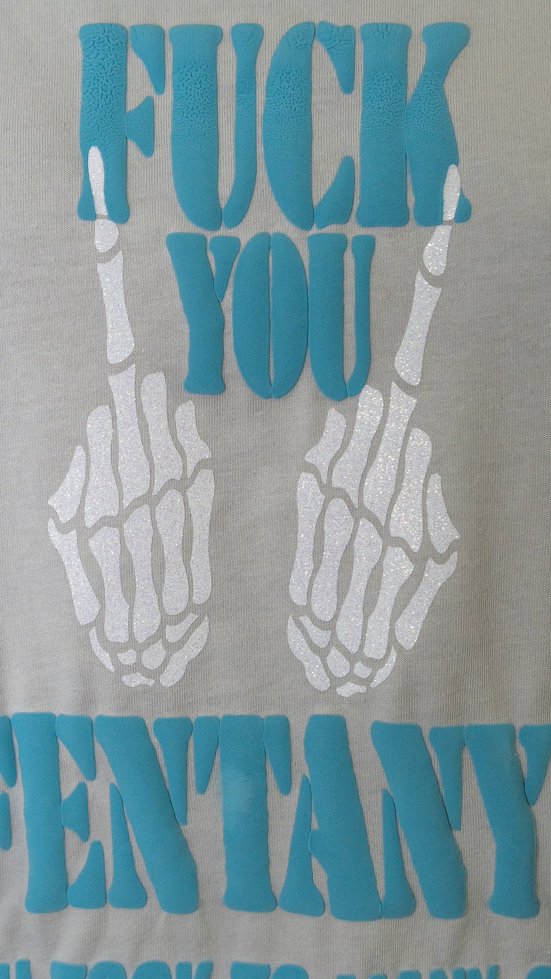 F* You Fentanyl" Classic Tee (Teal Print)