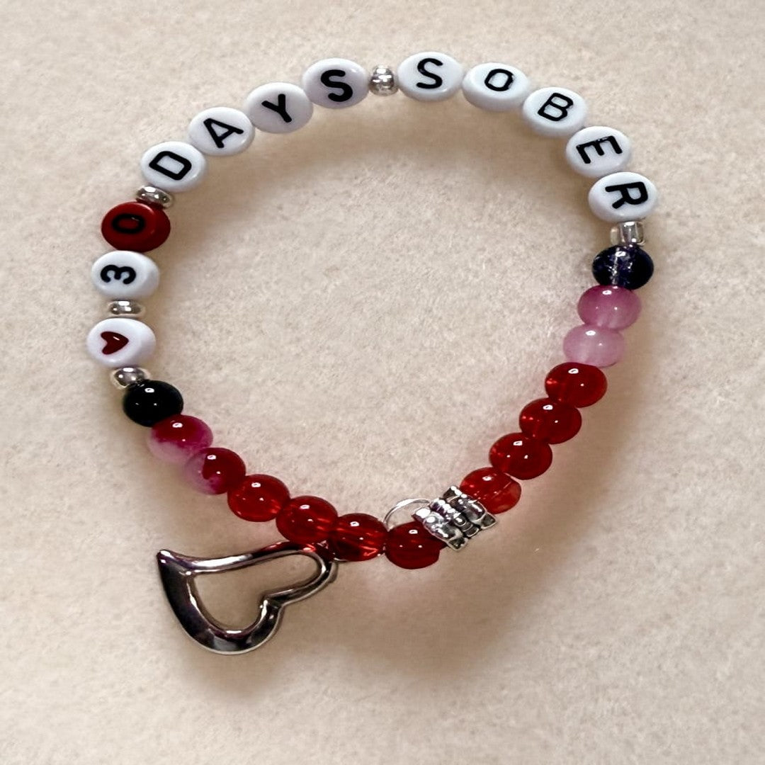 30 Day - Milestone Bead Sobriety Bracelet