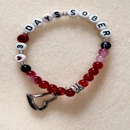 30 Day - Milestone Bead Sobriety Bracelet