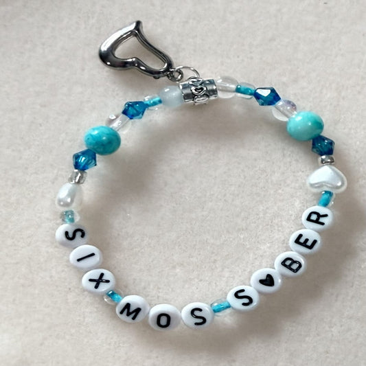 6 Month - Milestone Bead Sobriety Bracelet