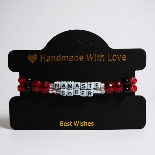 Namaste Sober Beaded Bracelet