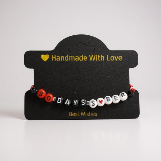 30 Day - Milestone Bead Sobriety Bracelet