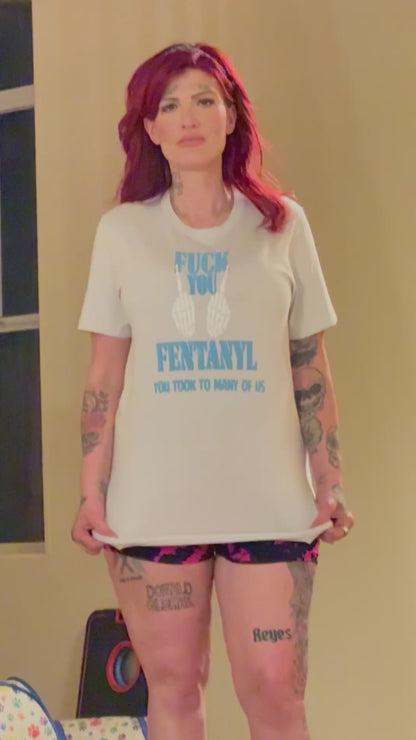 F* You Fentanyl" Classic Tee (Teal Print)